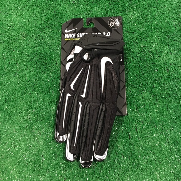 NEW NIKE SUPERBAD 3.0 PADDED WR FOOTBALL GLOVES